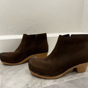 Dansko, dark brown, clog boot